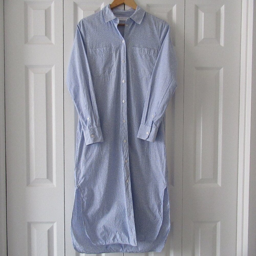 EVERLANE Women's Striped Shirt Dress